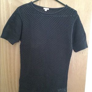 Gap crochet tee gray